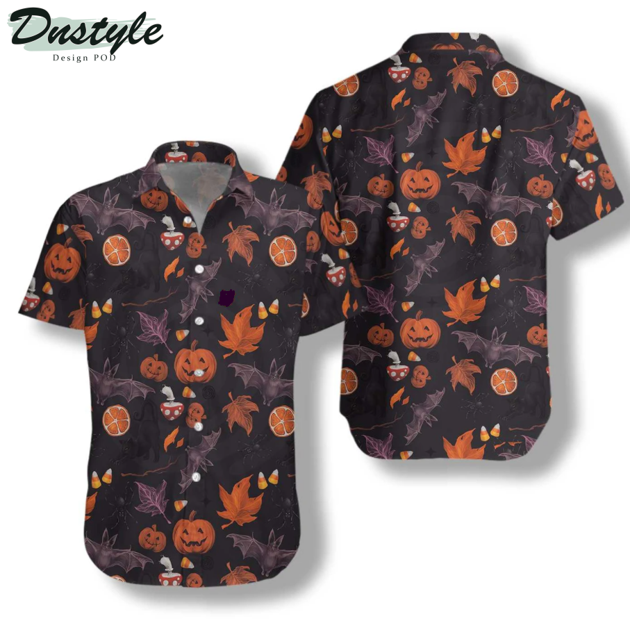 Halloween Spooky Pumpkin Hawaiian Shirt