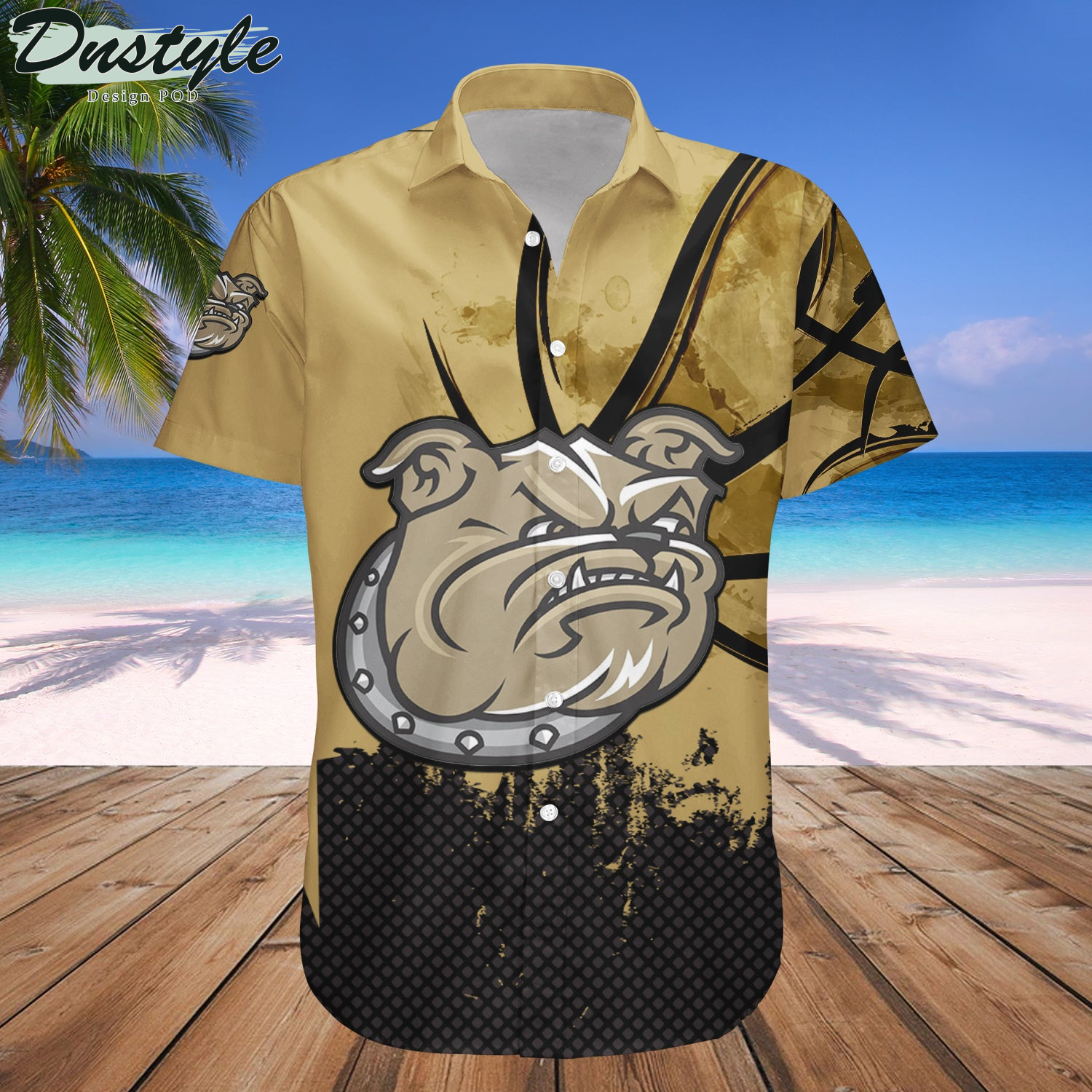 Bryant Bulldogs Basketball Net Grunge Pattern Hawaii Shirt