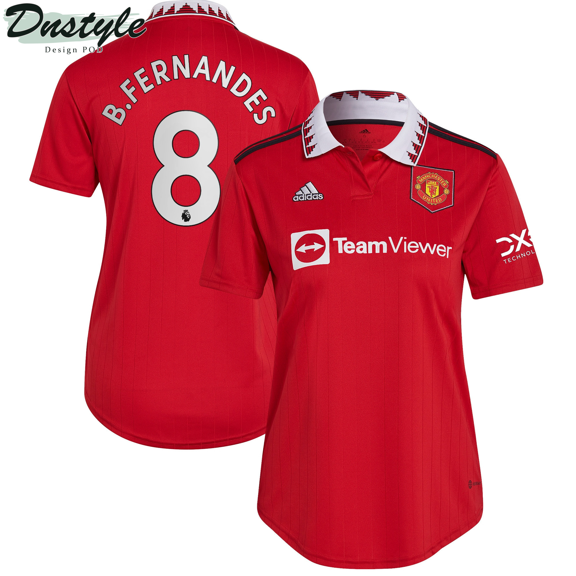 Bruno Fernandes #8 Manchester United Women 2022/23 Home Jersey - Red