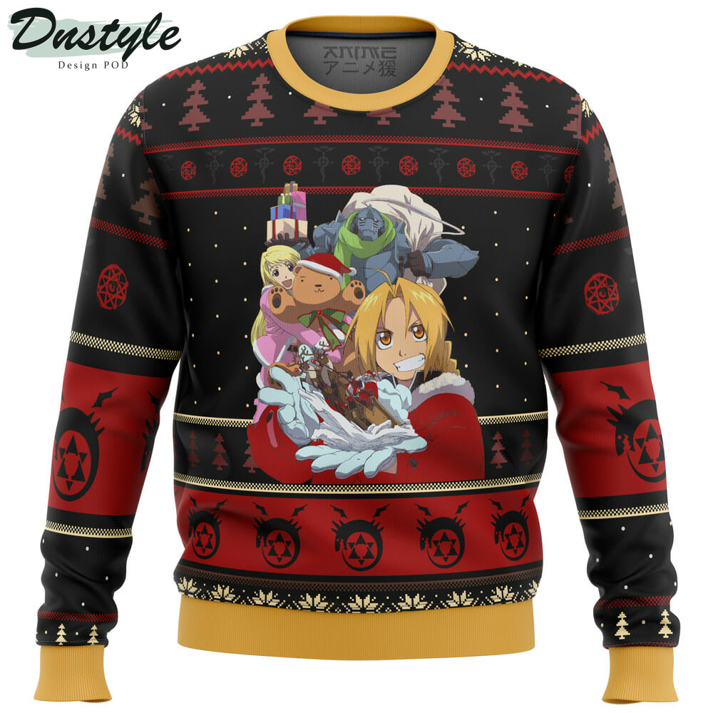 Fullmetal Alchemist Holidays Ugly Christmas Sweater