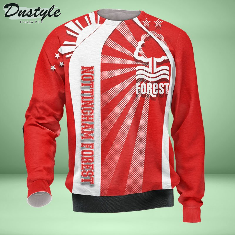 Nottingham Forest all over printed hoodie tshirt