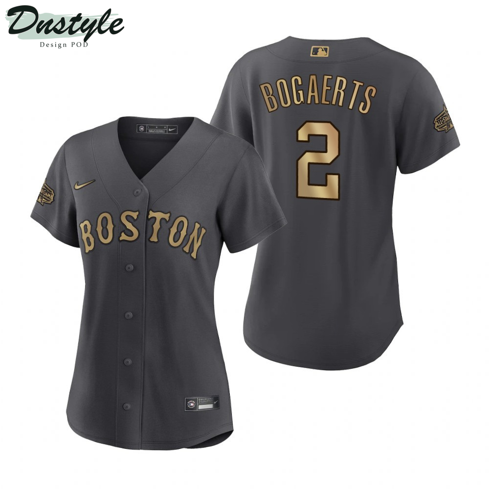 Women Boston Red Sox Xander Bogaerts Charcoal 2022 All-Star Game Jersey
