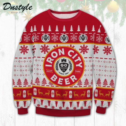 Iron City Beer Ugly Sweater
