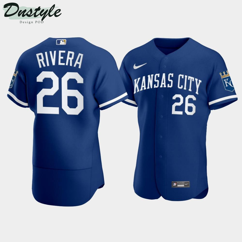 Men's Kansas City Royals Emmanuel Rivera #26 2022 Blue Jersey MLB Jersey