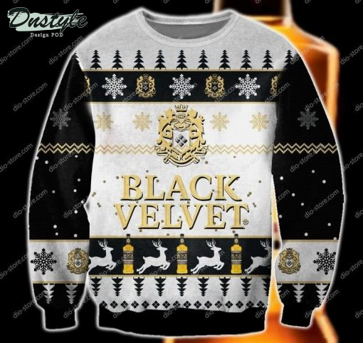 Black Velvet Christmas Ugly Sweater