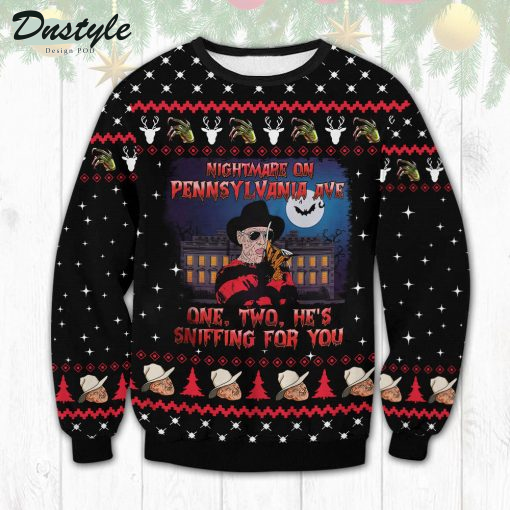 Freddy Krueger Nightmare On Pennsylvanla Ave Ugly Sweater