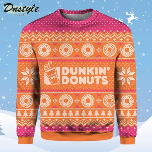 Dunkin Donuts Christmas Ugly Sweater