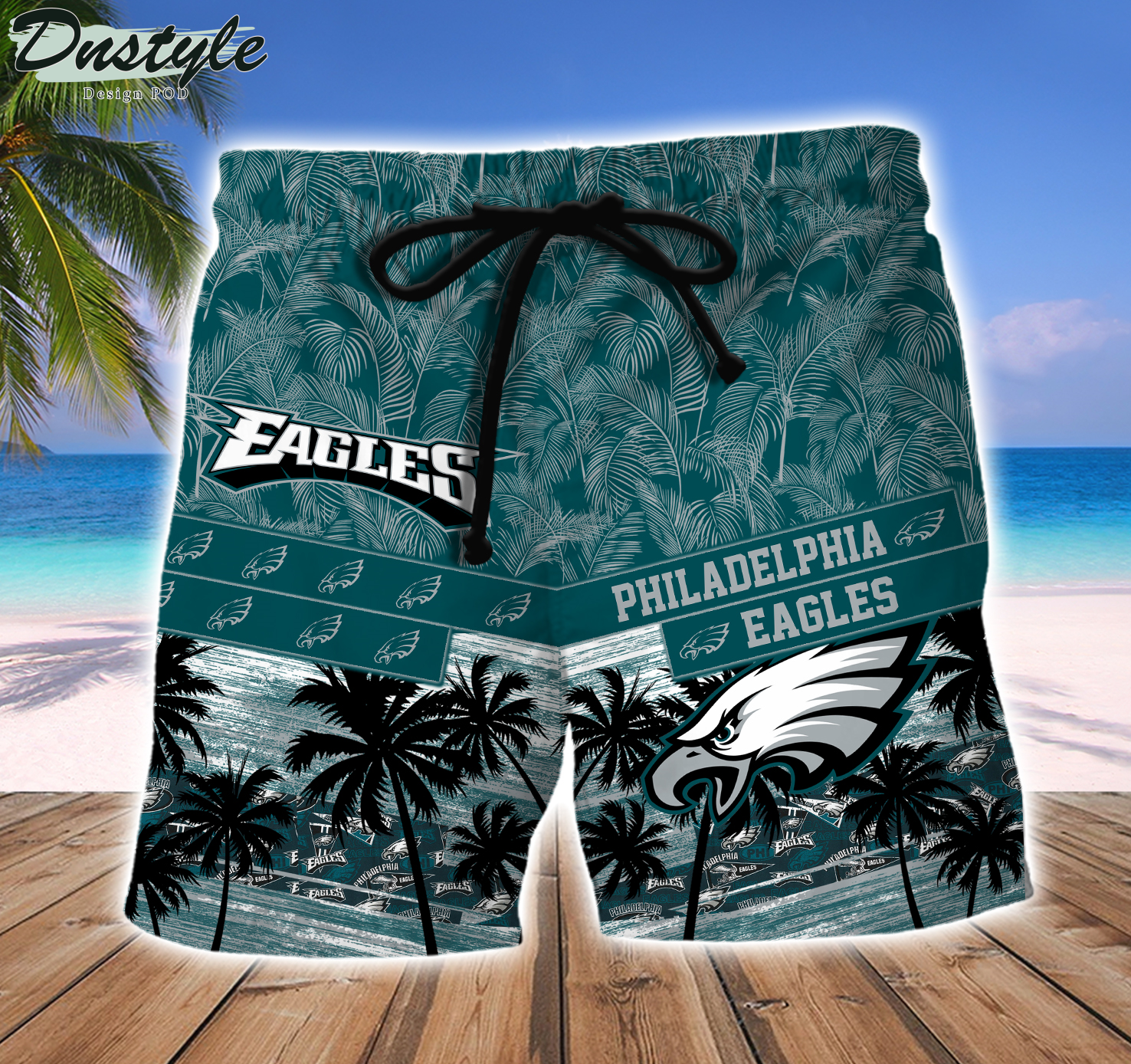 Philadelphia Eagles Team NFL Hawaiian Shirt And Beach Short