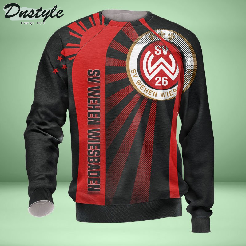 SV Wehen Wiesbaden Allover bedrucktes Hoodie-T-Shirt