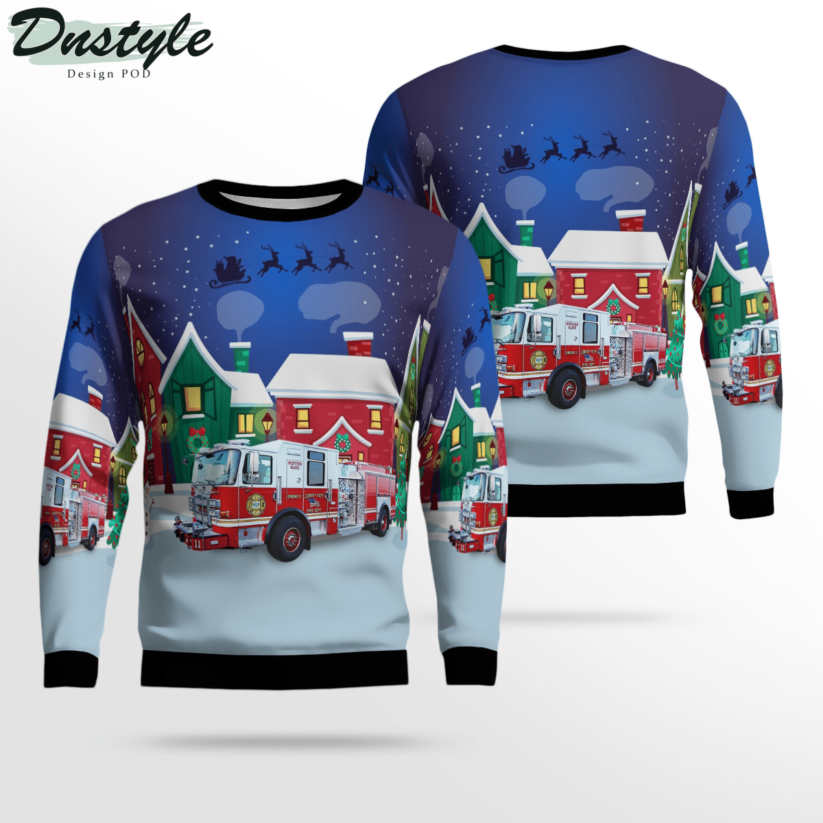 Jersey City Fire Department Ugly Christmas Sweater
