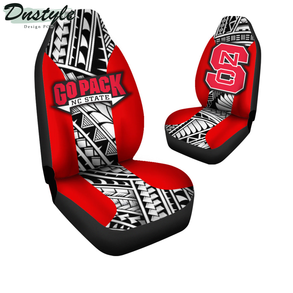 NC State Wolfpack Polynesian Car Seat Cover