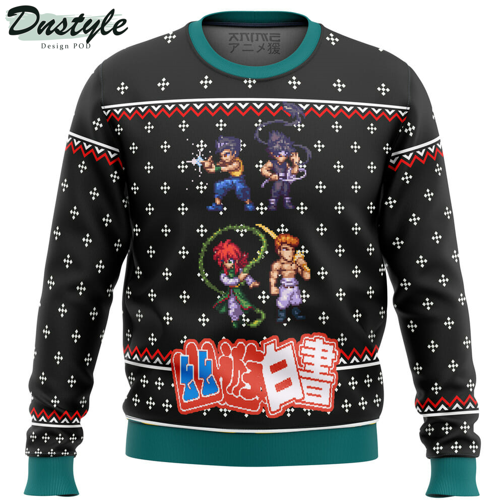 YU YU HAKUSHO Ghost Fighter Sprite Ugly Christmas Sweater