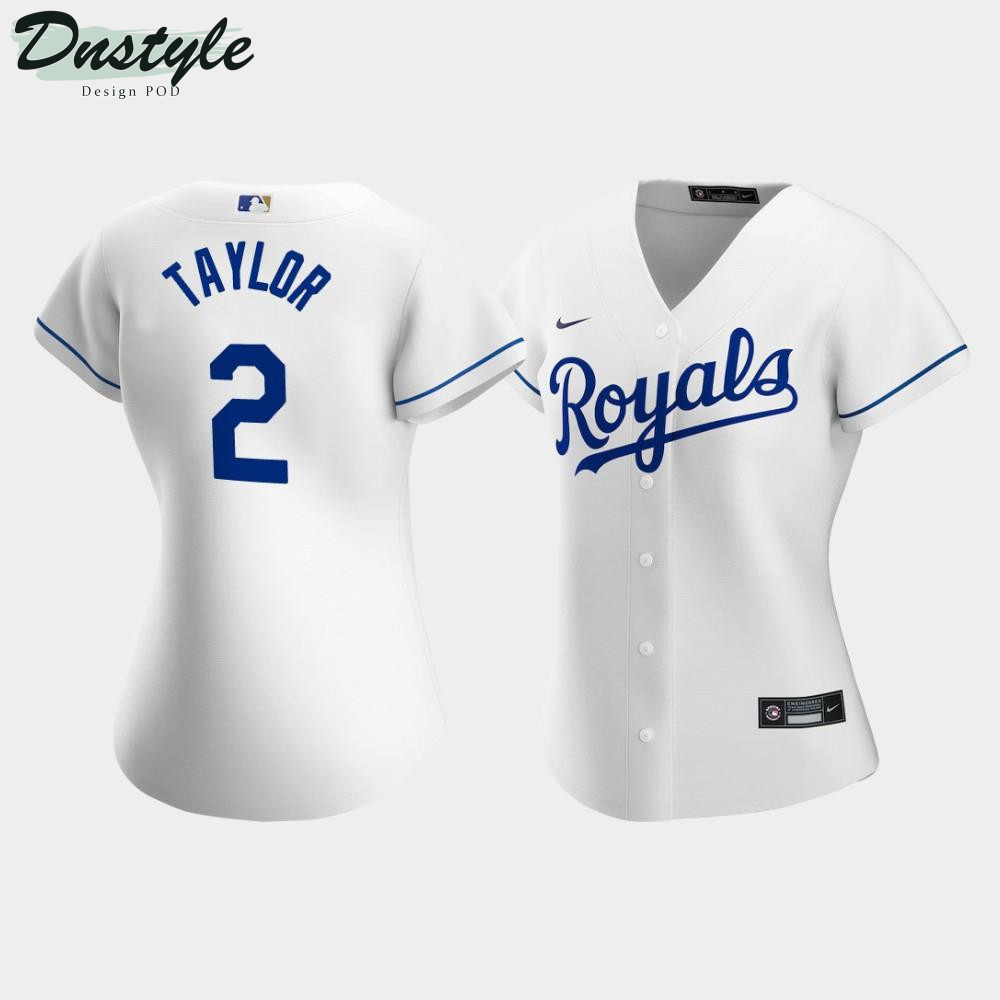 Women’s Kansas City Royals Michael A. Taylor #2 White Home Player Jersey MLB Jersey