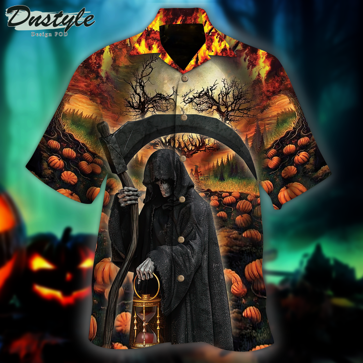 The Grim Reaper Halloween Hawaiian Shirt