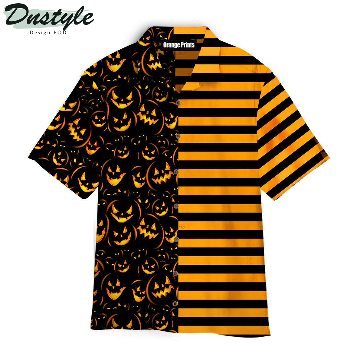 Pumpkin Black And Orange Halloween 2022 Hawaiian Shirt