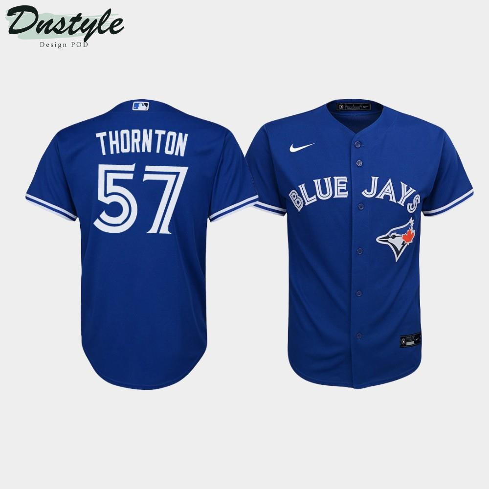 Youth Toronto Blue Jays Trent Thornton #57 Royal Alternate Jersey MLB Jersey