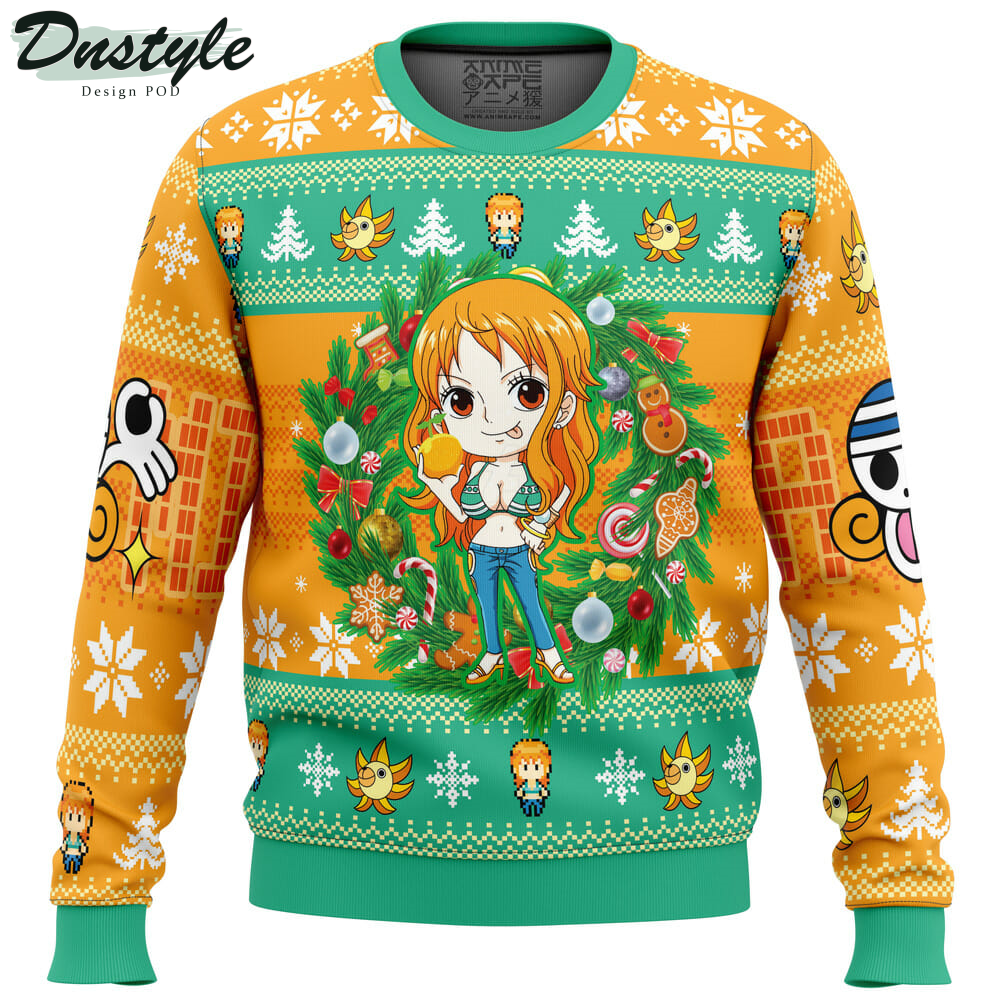 Christmas Nami One Piece Ugly Christmas Sweater