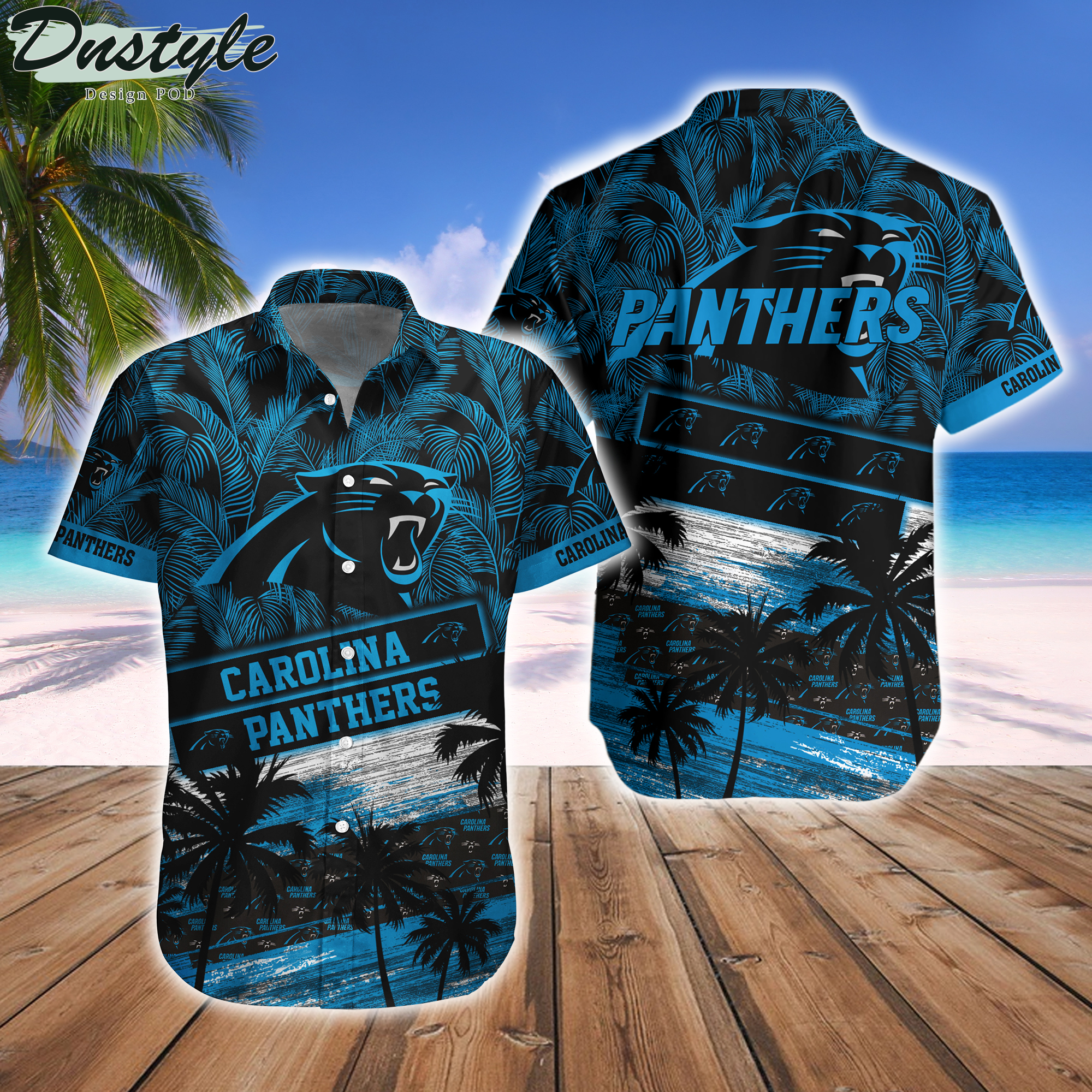 Carolina Panthers Team NFL Hawaiian Shirt And Beach Short