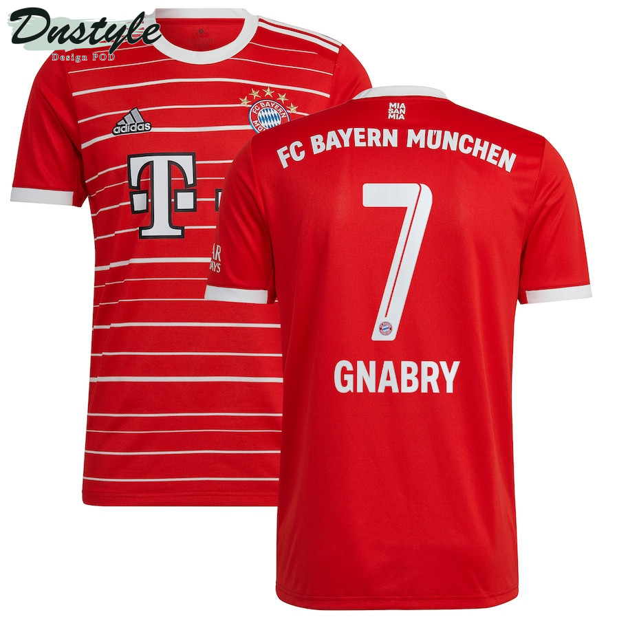 Serge Gnabry #7 Bayern Munich Youth 2022/23 Home Player Jersey - Red
