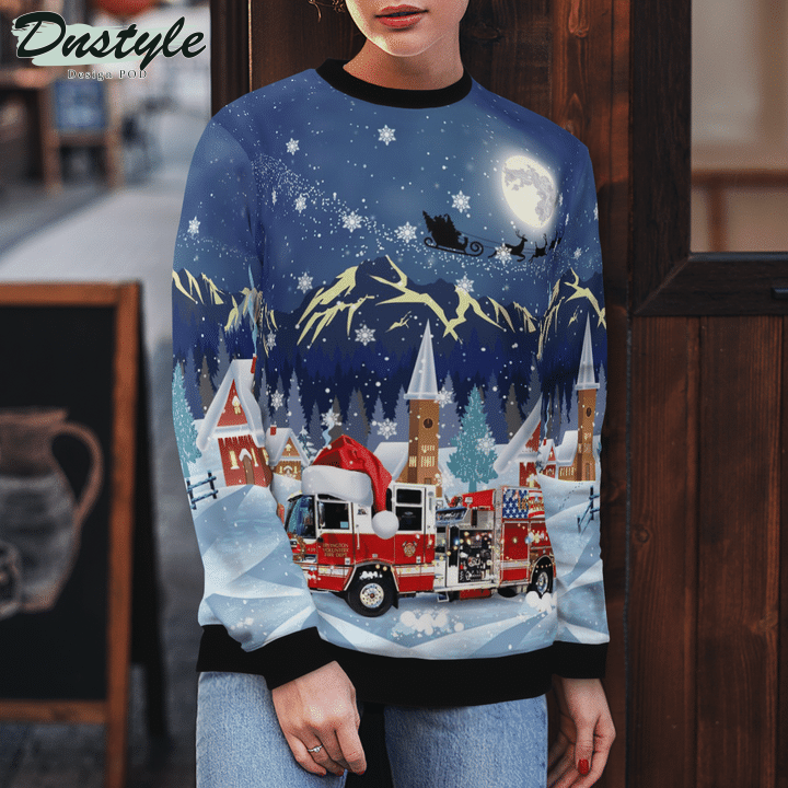 Irvington Volunteer Fire Department Ugly Merry Christmas Sweater