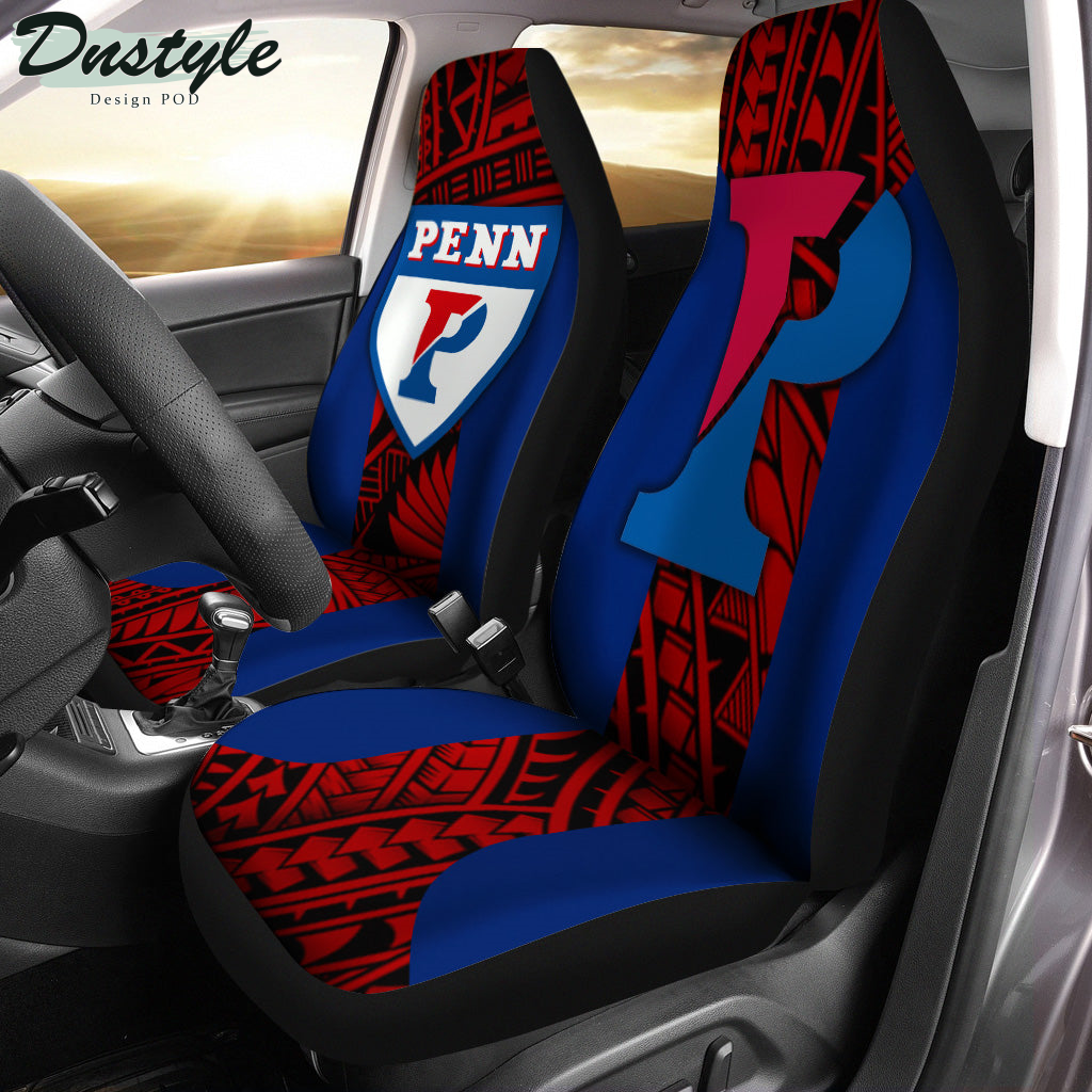 Penn Quakers Polynesian Car Seat Cover