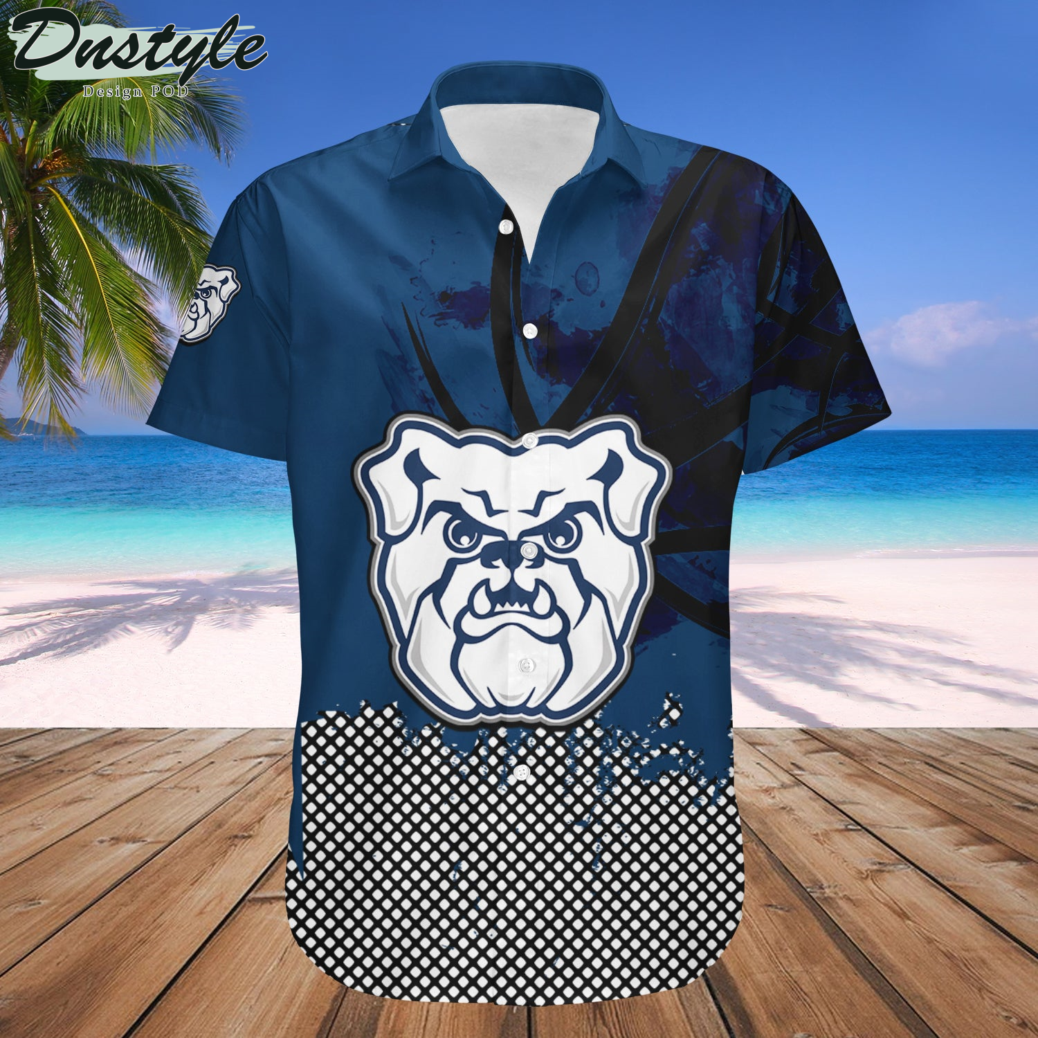 Butler Bulldogs Basketball Net Grunge Pattern Hawaii Shirt