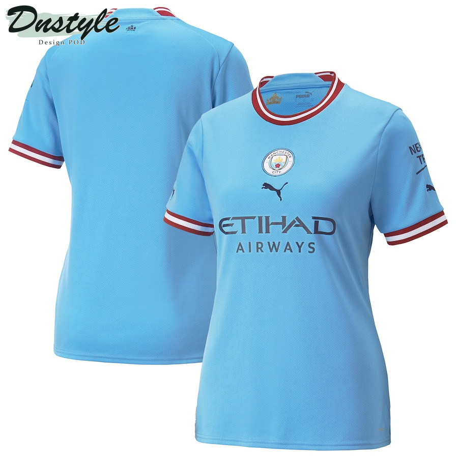 Manchester City Women 2022/23 Home Player Jersey – Sky Blue