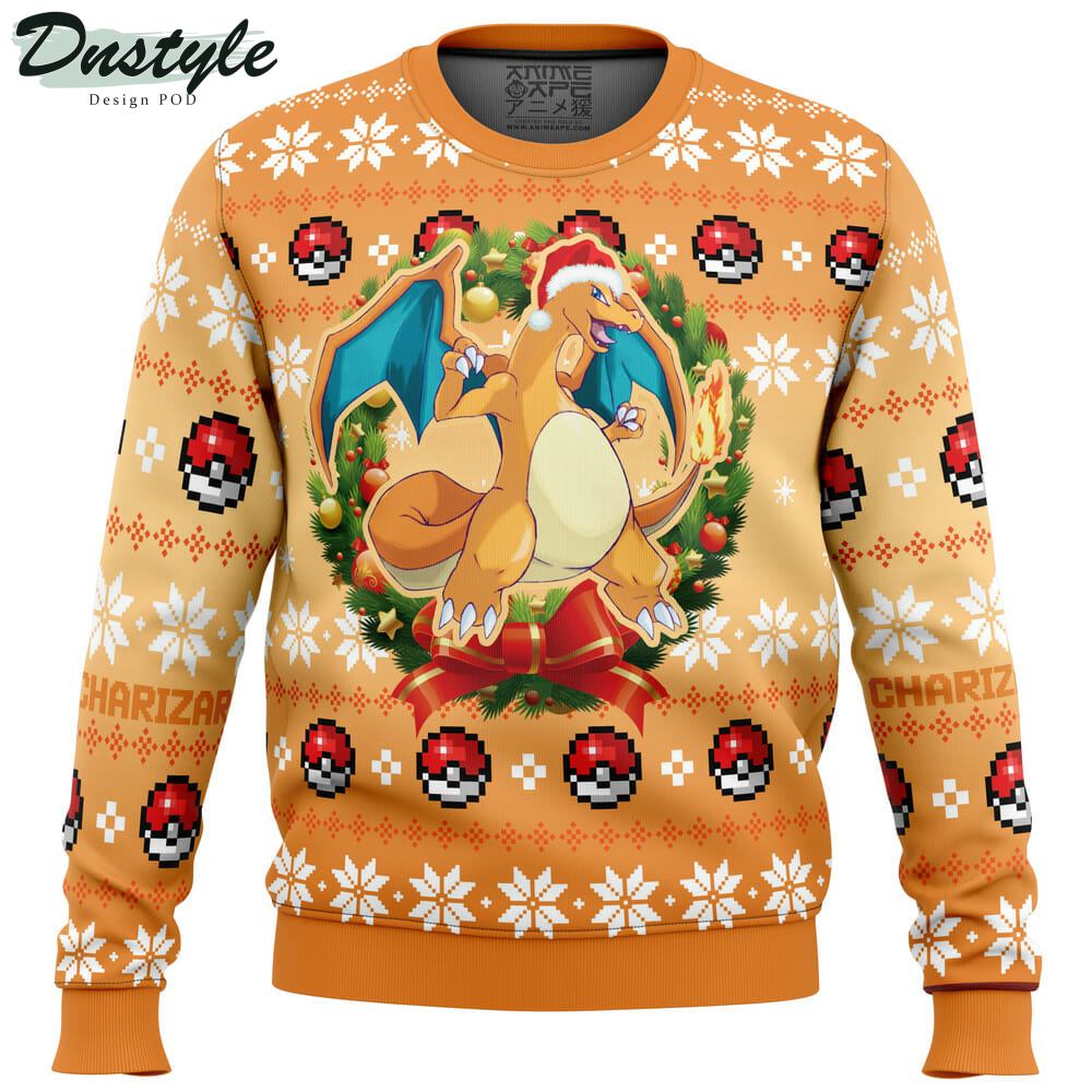 Christmas Charizard Pokemon Ugly Christmas Sweater