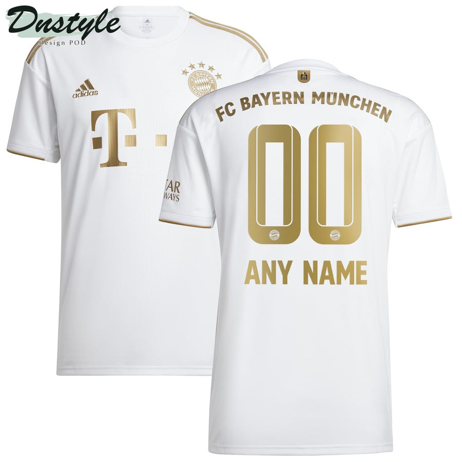 Bayern Munich 2022/23 Away Player Custom Jersey - White
