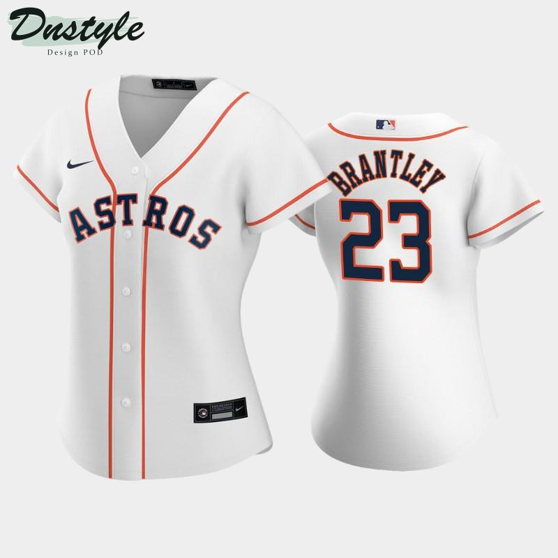 Astros #23 Michael Brantley White Women’s Home Jersey MLB Jersey