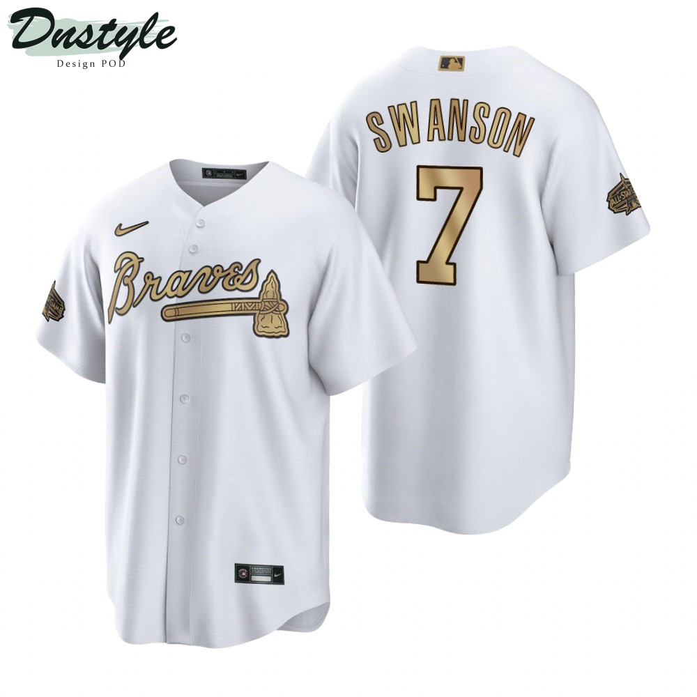 Atlanta Braves Dansby Swanson White 2022 All-Star Game Jersey