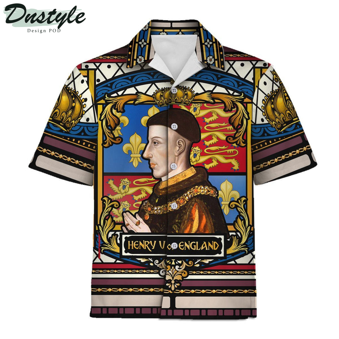Henry V of England Stained Glass Hawaiian Shirt And Short