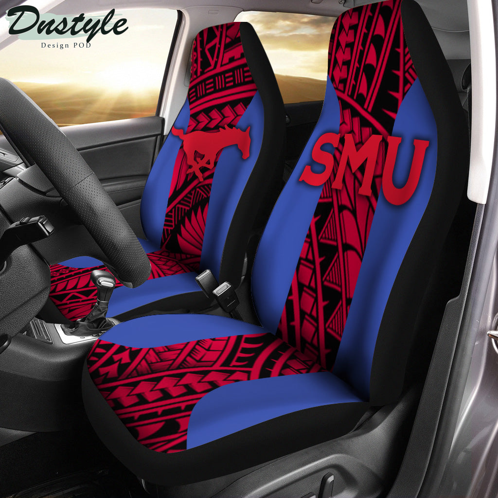 SMU Mustangs Polynesian Car Seat Cover