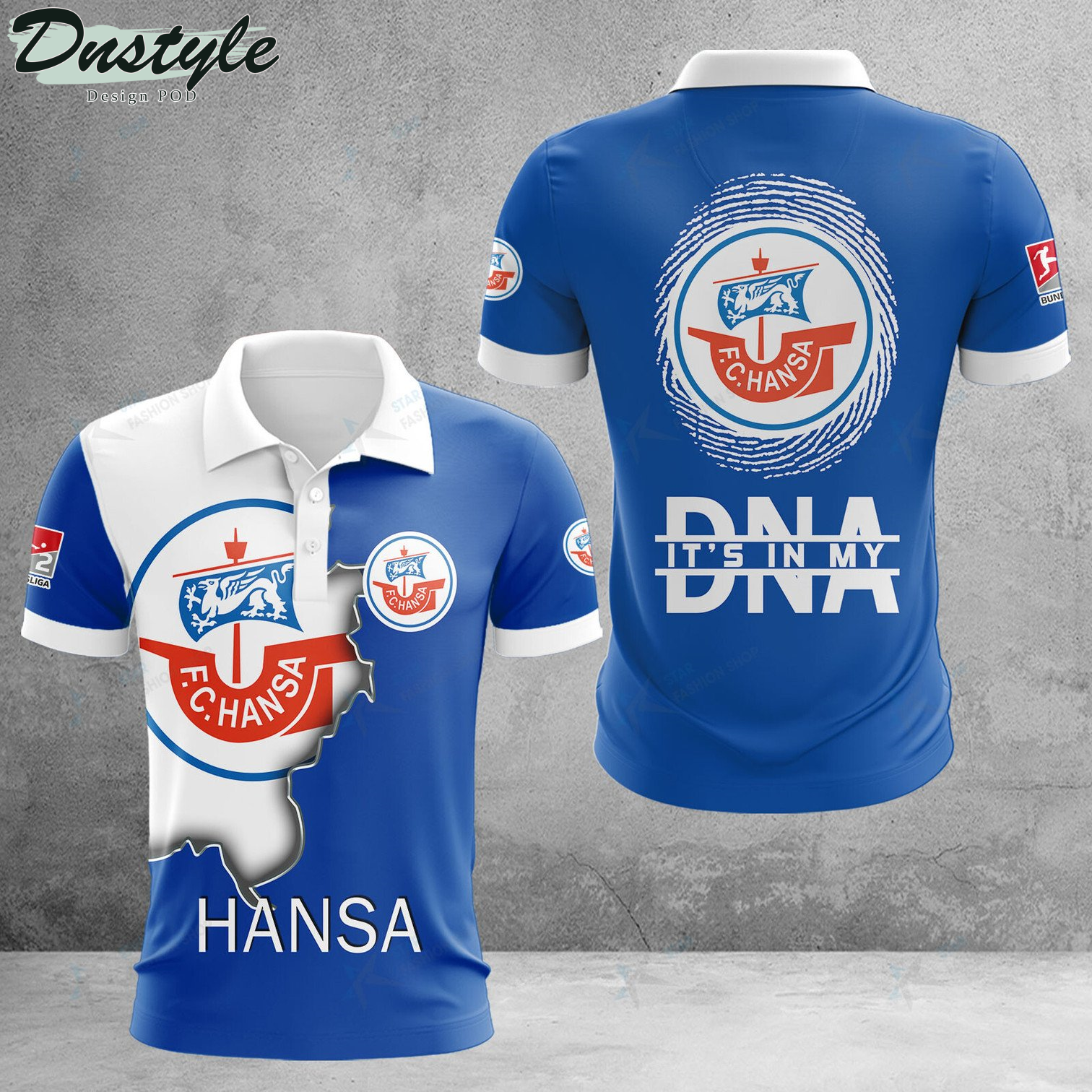 Hansa Rostock it's in my DNA polo shirt
