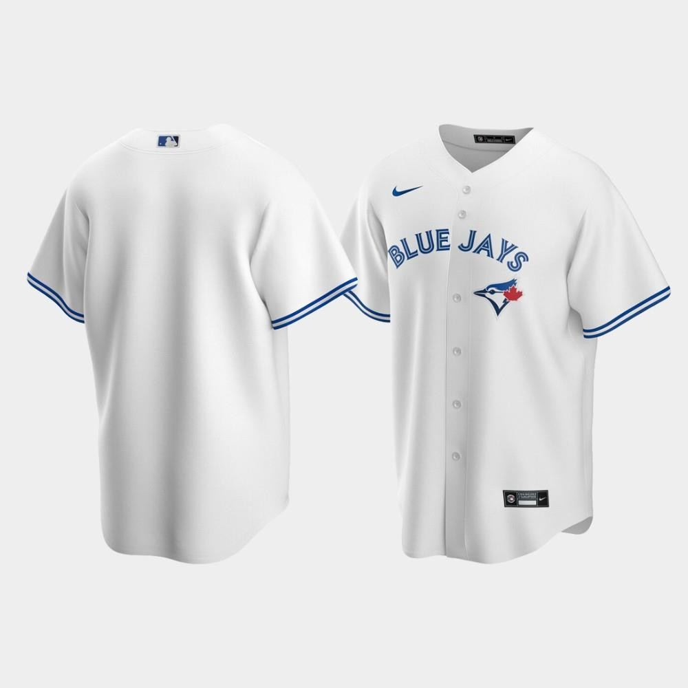 Men's Toronto Blue Jays White Home Jersey MLB Jersey