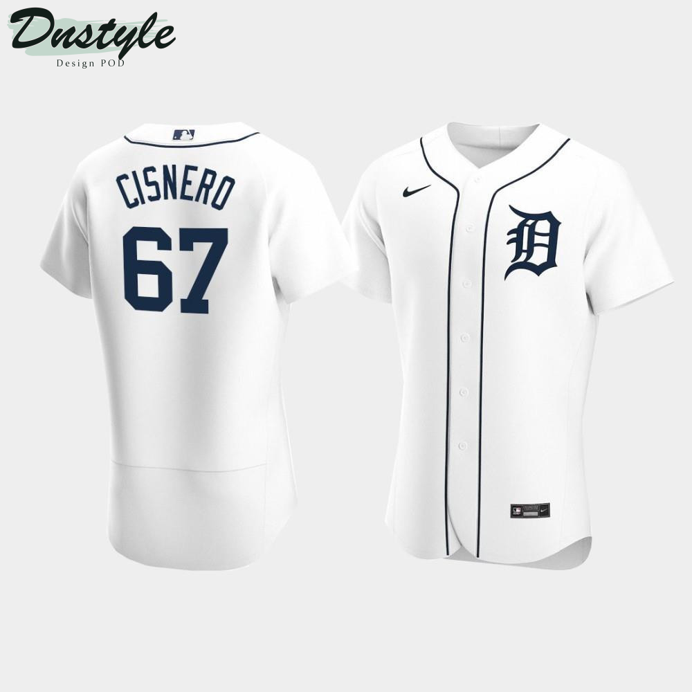Jose Cisnero #67 Detroit Tigers White Home Jersey MLB Jersey
