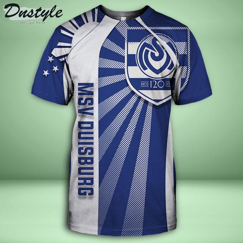 MSV Duisburg Allover bedrucktes Hoodie-T-Shirt