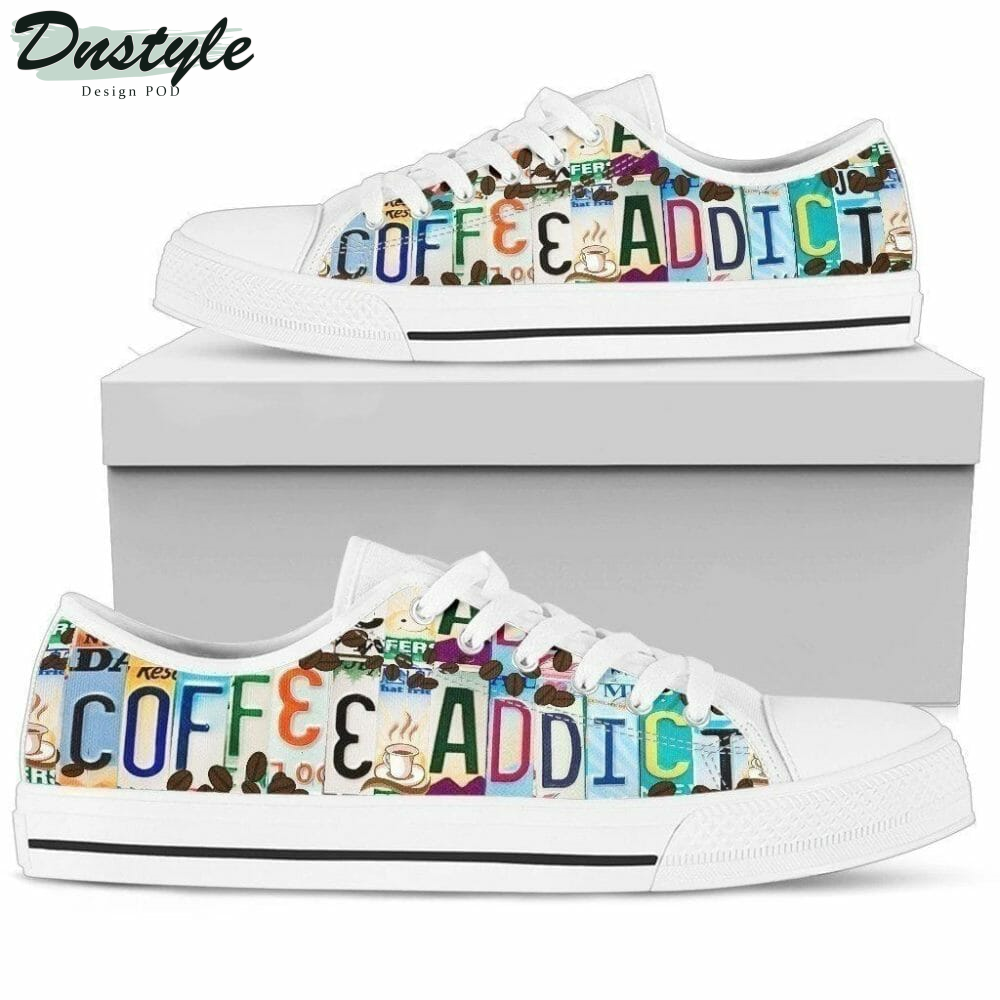 Coffee Addict Low Top Shoes Sneakers