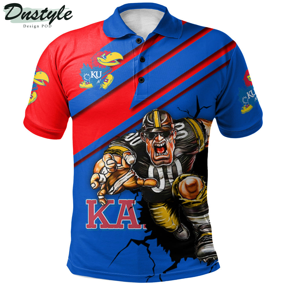 Kansas Jayhawks Mascot Polo Shirt