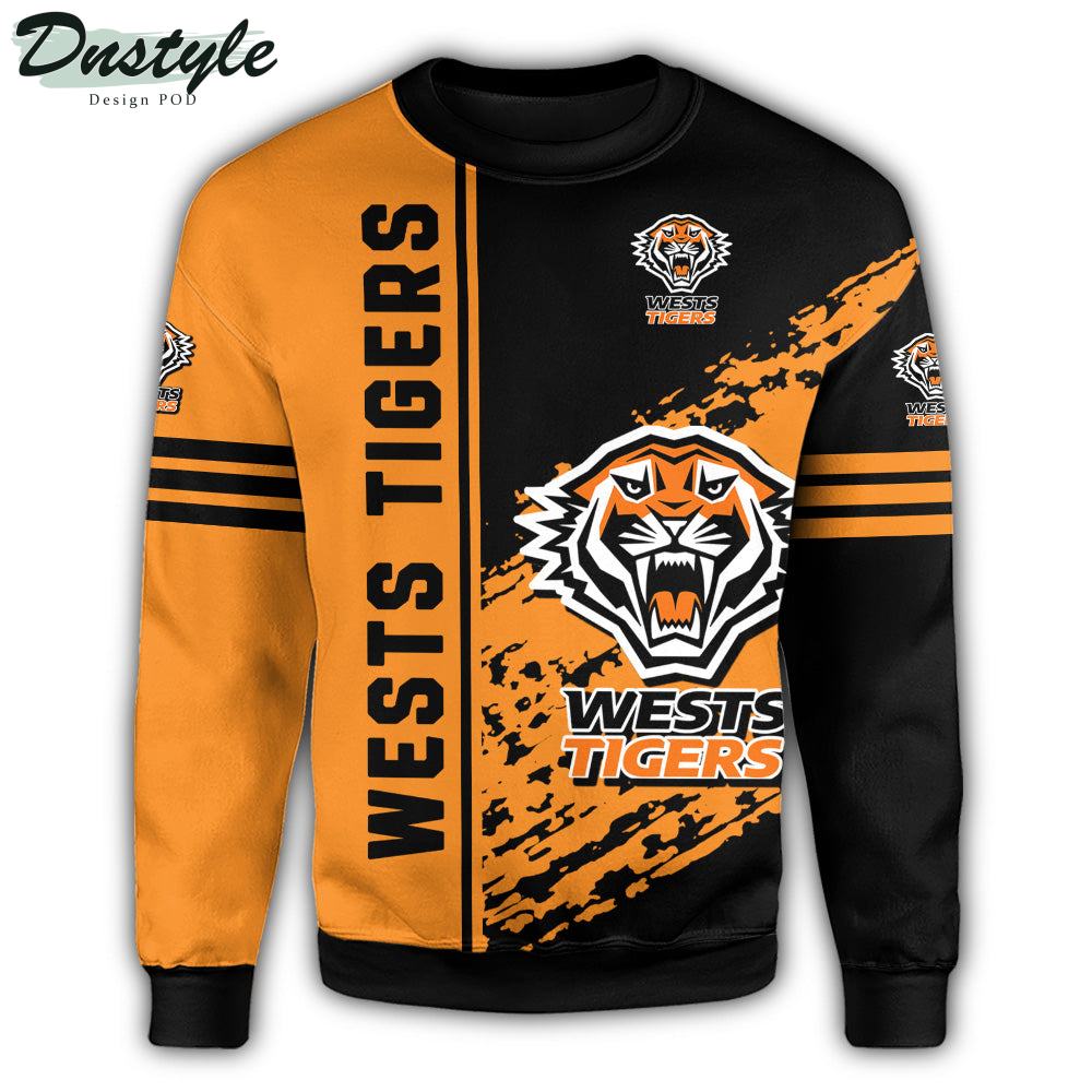 Wests Tigers NRL Quarter Style Sweatshirt