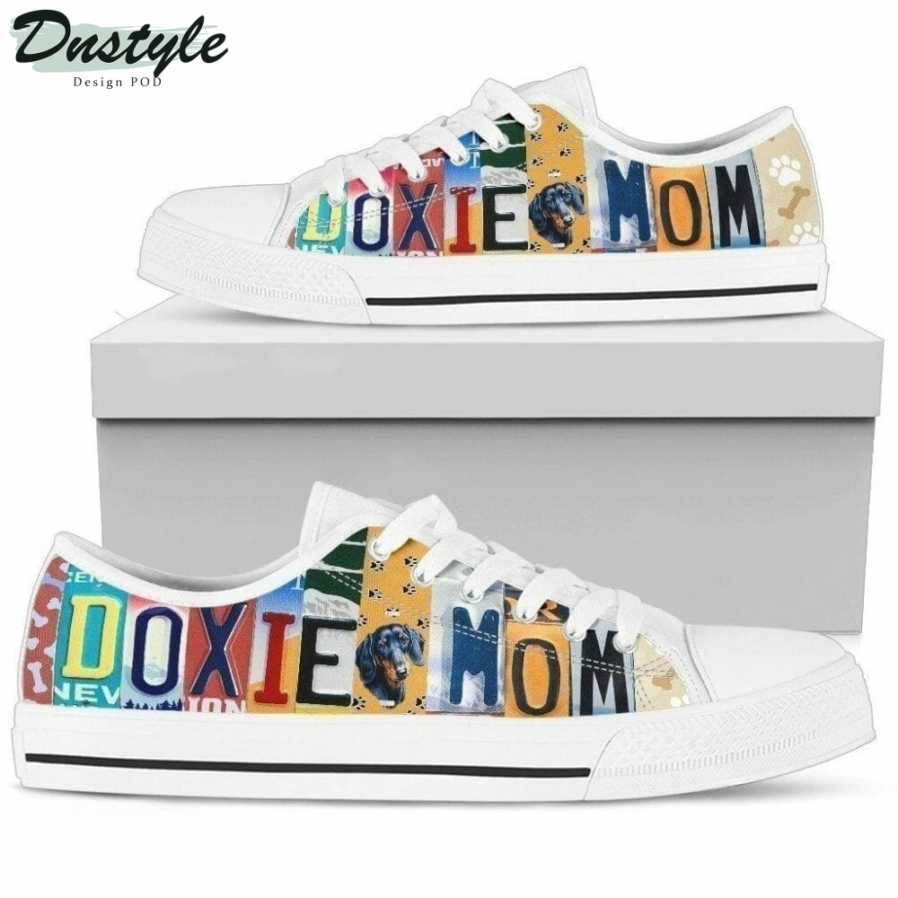 Doxie Mom Dachshund Dog Low Top Shoes Sneakers