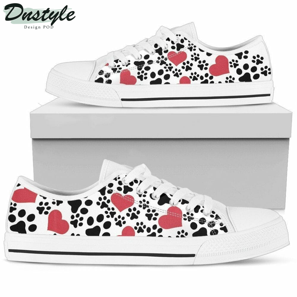 I Love Dog Paws Low Top Shoes Sneakers