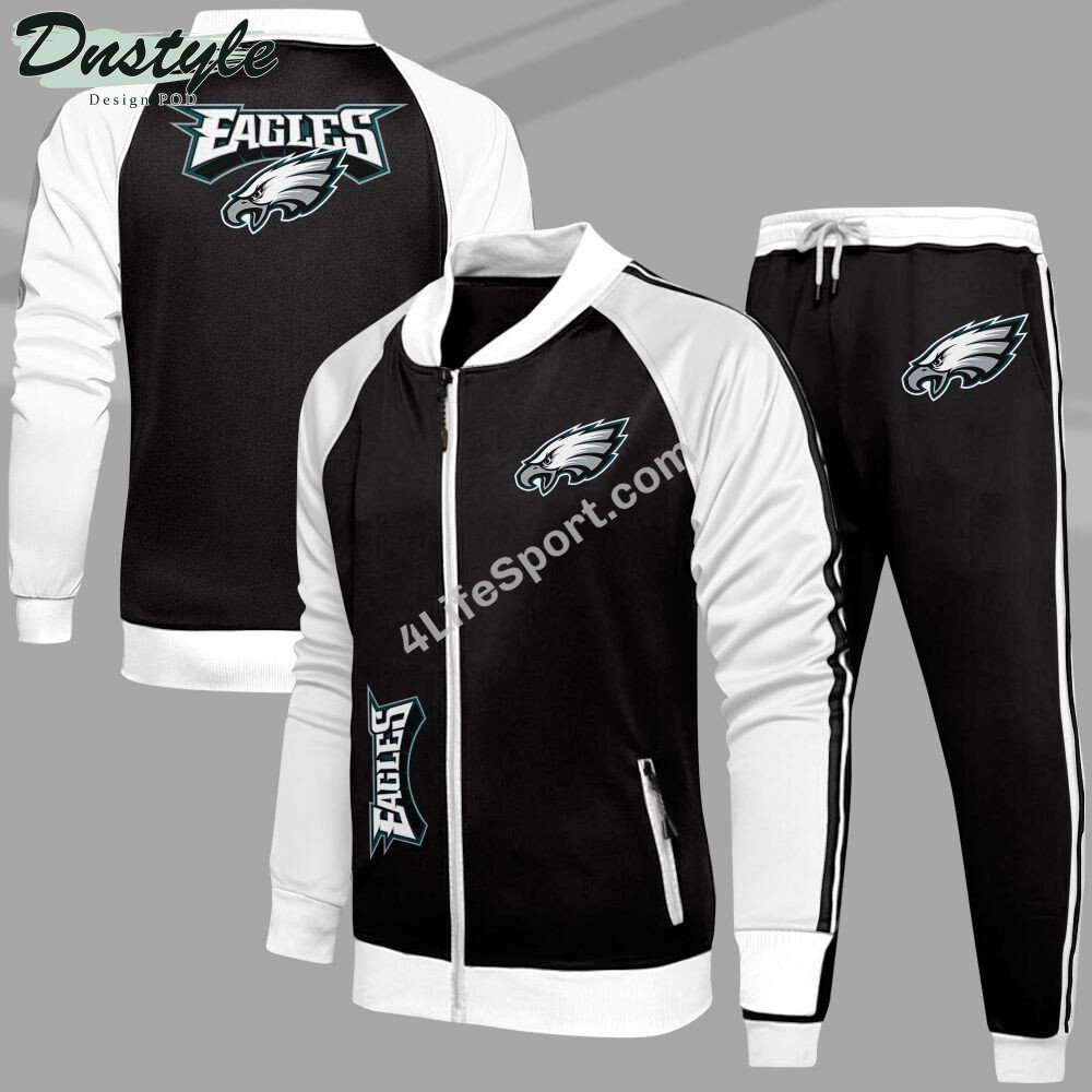 Philadelphia Eagles Tracksuits Jacket Bottom Set