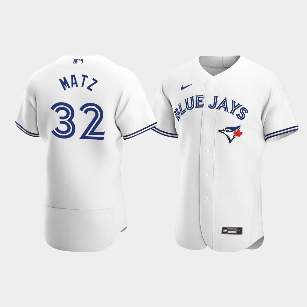 Steven Matz #32 Toronto Blue Jays White Home Jersey MLB Jersey