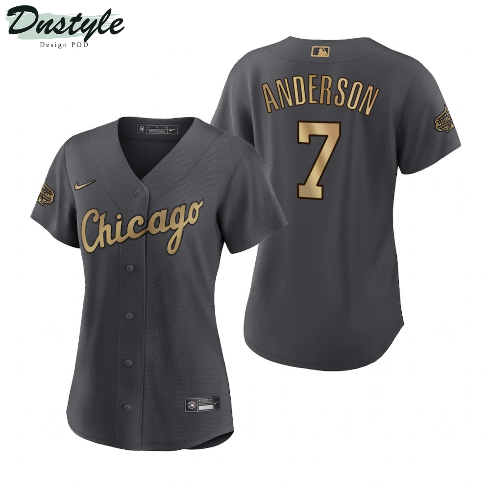 Women Chicago White Sox Tim Anderson Charcoal 2022 All-Star Game Jersey