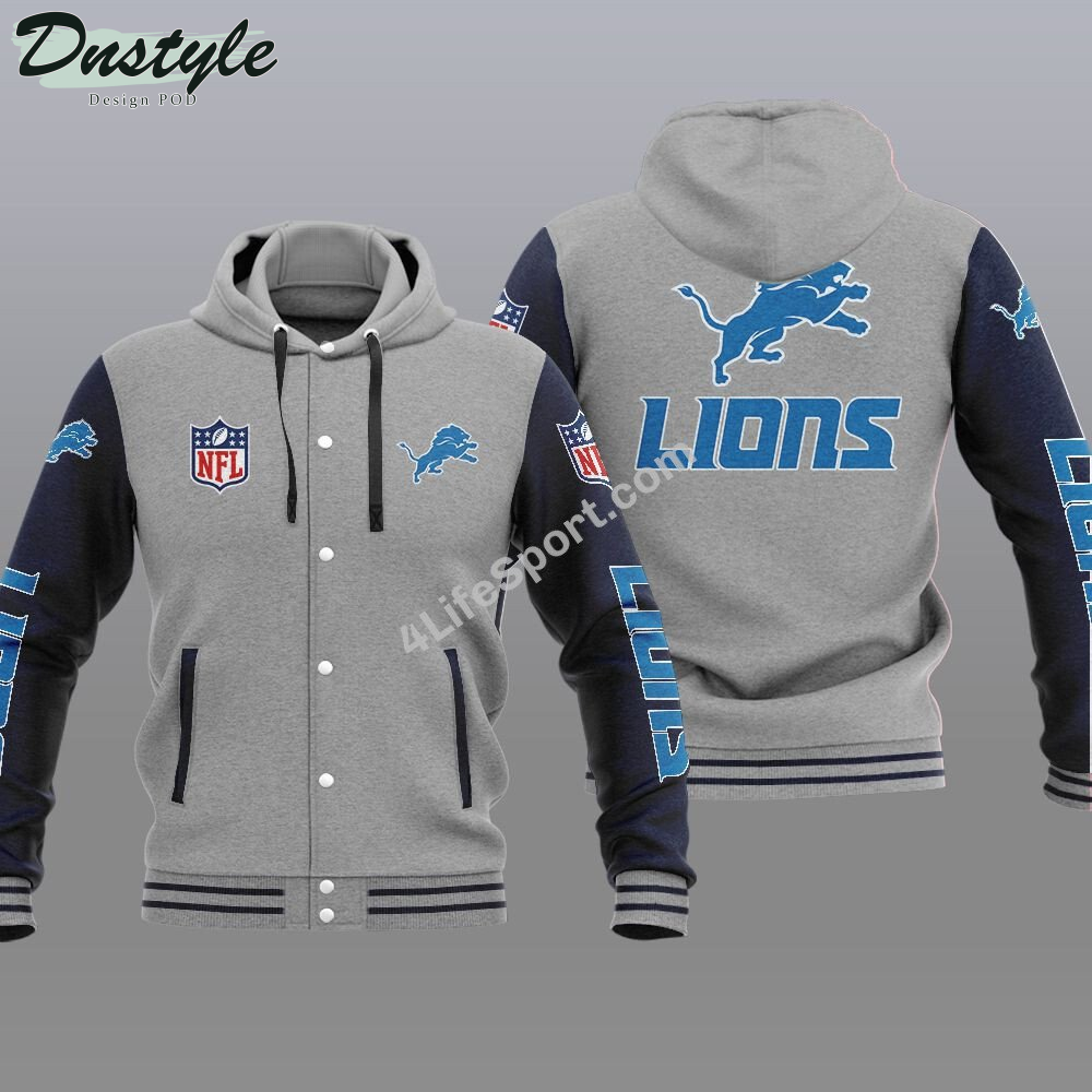 Detroit Lions Hooded Varsity Jacket