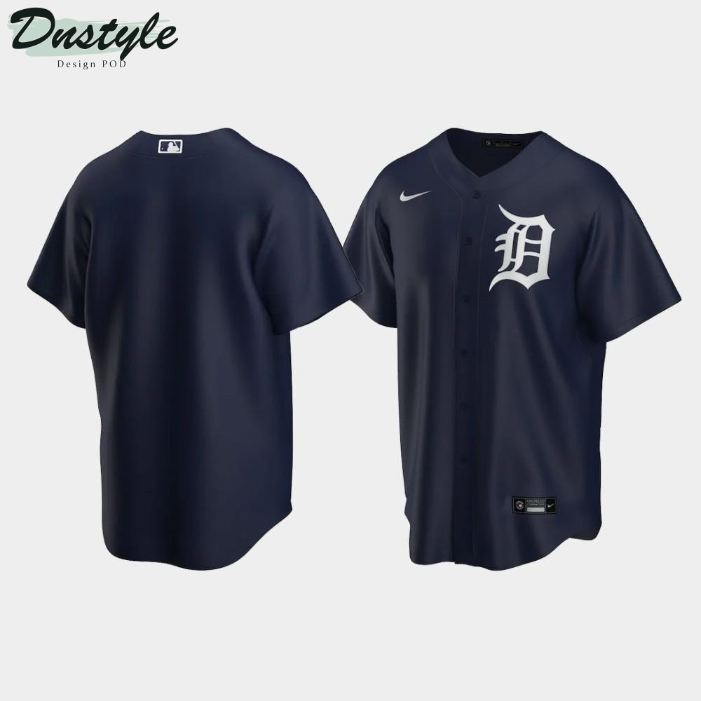Men’s Detroit Tigers Alternate Navy Jersey MLB Jersey