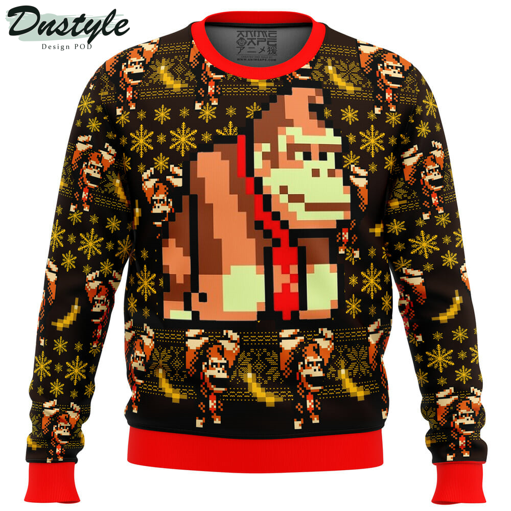 Donkey Kong Sprite Ugly Christmas Sweater