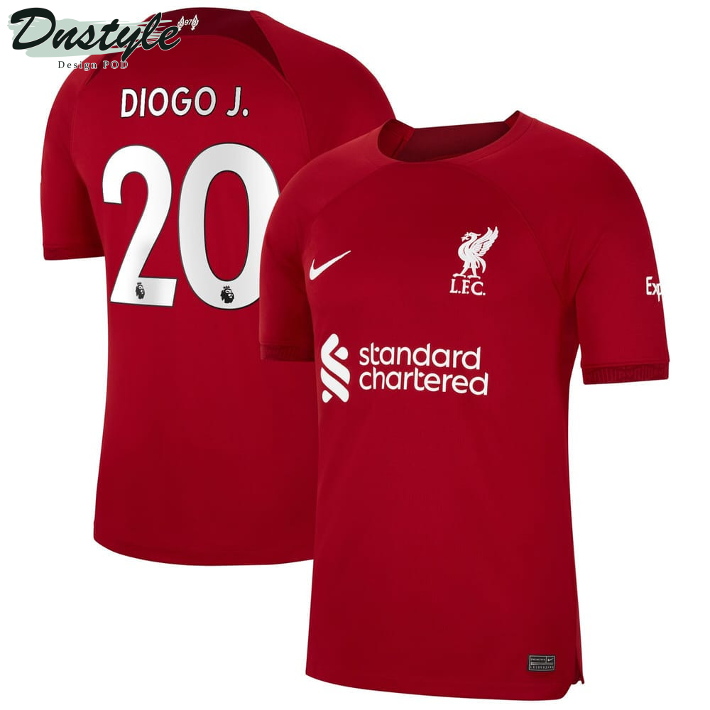 Diogo J. #20 Liverpool Men 2022/23 Home Jersey - Red
