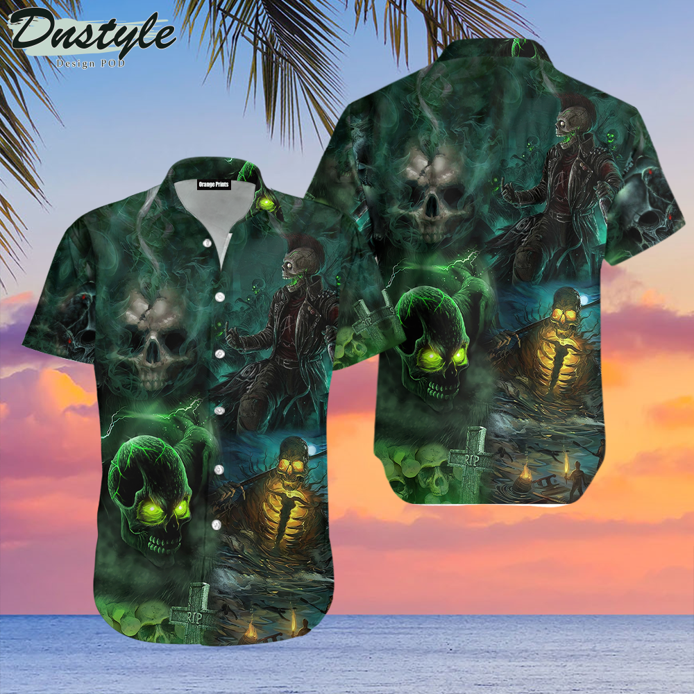 Skull Fire Halloween 2022 Hawaiian Shirt